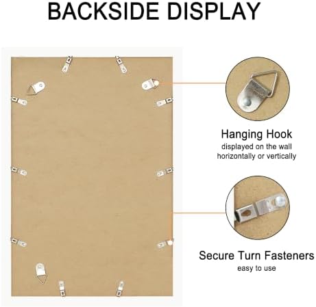 12x18 Wood Picture Frame Set of 4, Wall Mount for Home Decor, White - Image 6