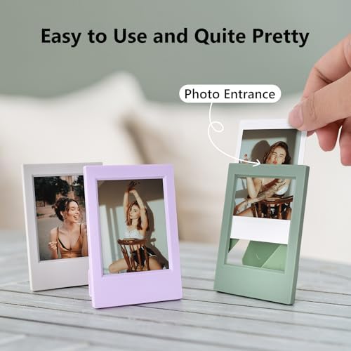 2x3 Photo Frames for Instax Mini EVO 13 12 Liplay SE Link 3 Camera Film, 3-inch Small Picture Frame for Mini 11 40 41 90 99 7+ Photo with Clear Protective Film (7-Packs Multicolour) - Image 5