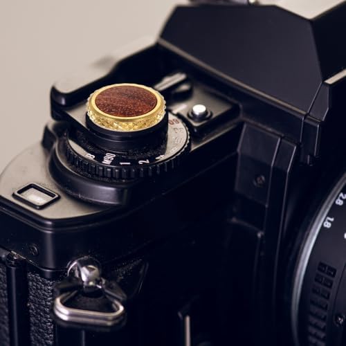 2Pcs Shutter Button (Light Brown/Brown) - Upscale Delicate, Camera Soft Release Button Brass Threaded Soft Release, for Fuji - Image 7