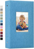 Vienrose 4x6 Photo Album,300 Pockets,Linen Cover with Window,Sky Blue by Vienrose