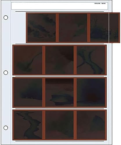Print File 120 Size Negative Pages Holds Four Strips of Three 6x6 Frames, Pack of 100 by PrintFileArchivalStorage