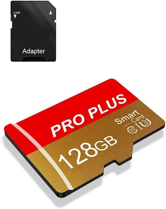 TF Card 128GB with Adapter, High Speed Memory Card, UHS-I C10 A1 Memory TF Card for Tablet/Mobile Phone/Camera/Car Audio/Game Console (128, GB) by Unknown