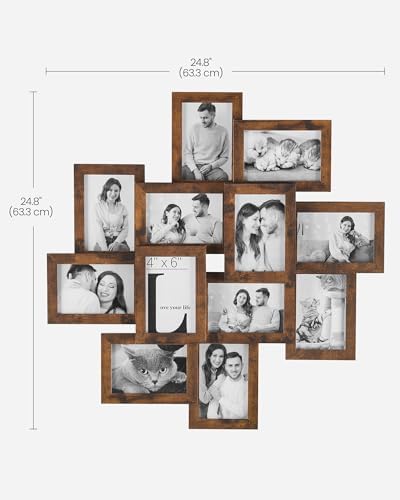 SONGMICS 12-Pack 4 x 6 Collage Picture Frames with Glass Front - Image 4