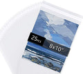 25 Pack Acid Free Crystal Sealed Clear Bags for 8x10 Photots, Artworks by FallinginArt