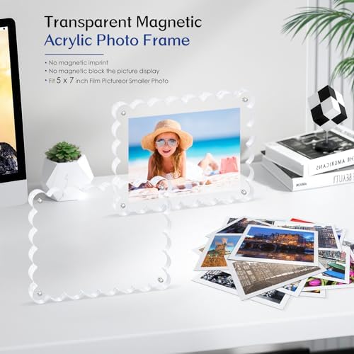 6 Pack Acrylic Magnetic Photo Frame, Clear 5x7 Picture Frames - Image 4