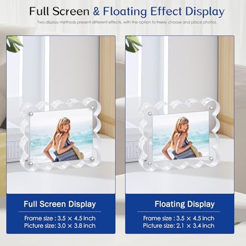2 Pack Magnetic Acrylic Picture Frames,2x3 Small Photo Frame - Image 5