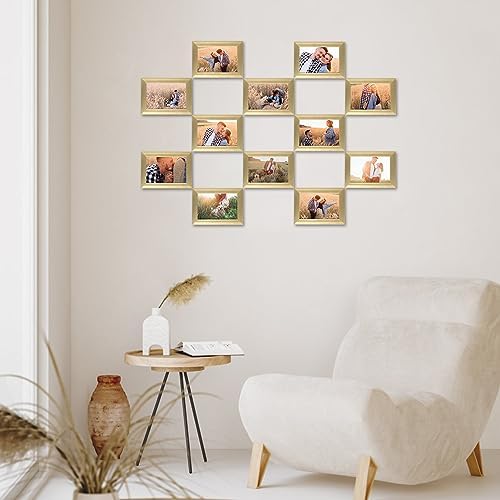 Giftgarden 4x6 Picture Frame Gold Set of 12, Multi Modern 4 x 6 Frames Bulk for Wall or Tabletop Display - Image 5