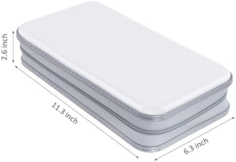 Siveit CD DVD Cases 96 Capacity Disc Storage Binder for Car(White) - Image 6