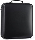DVD Storage CD Case Holder: 160 Capacity CD Sleeves Black Disc Cases Binder for Car - CD Hard Organizer Box - Large DVD Wallet for Movie/Music/Game & Portable CD Book by TIMCORR