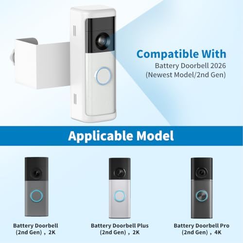 Anti-Theft Doorbell Mount for 2026 Battery Doorbell/Plus/Pro (2nd Gen) - Image 2