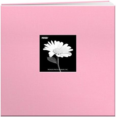 Pioneer MB-10CBFB 12"X12" Baby Fabric Frame Post Bound Scrapbook, Dreamy Pink by PioneerPhotoAlbums