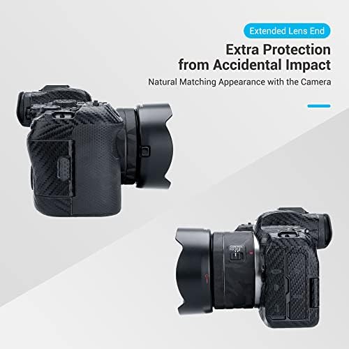 Reversible Tulip Lens Hood for Canon RF 16mm f/2.8 STM Lens, Lens Protector Replaces Canon EW-65C on Canon EOS R6 II R5 II R10 R8 R3 RP R Camera, Allow to Attach 43mm Filter and Snap-on Lens Cap - Image 6