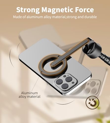 TONEOF 68" Magnetic Aluminum Phone Tripod Selfie Stick for iPhone & Android - Image 4