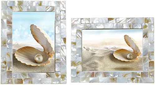 Mother of Pearl 6x8 Picture Frame White - Image 6