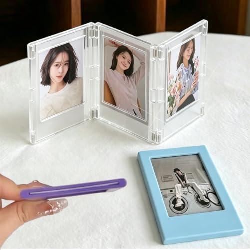 30Packs Magnets Photo Frames for Instax Mini,Small Magnetic Polaroid Picture Frames for Refrigerator,3.54" x 2.56" Fridge Magnetic Frames for Metallic,15Colors - Image 5