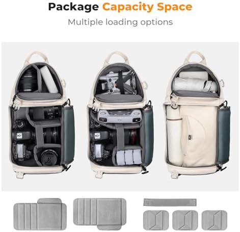 K&F CONCEPT Camera Sling Bag, Compact Crossbody Backpack, 10L - Image 4