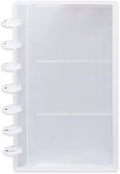 Clear Discbound Pocket Sleeves 7 Disc Sheet Protectors 20 Inner Pages PP 3.5x2.4 Pockets PET Cover Photo Card Protector Binder Album (3 Pocket - 7 Disc) by MEIYITIAN
