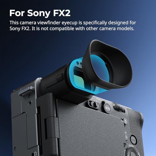 SMALLRIG Viewfinder Eyecup for Sony FX2, Soft Silicone Eye Cup Replacement, Anti-Glare Protection - 5975 - Image 2