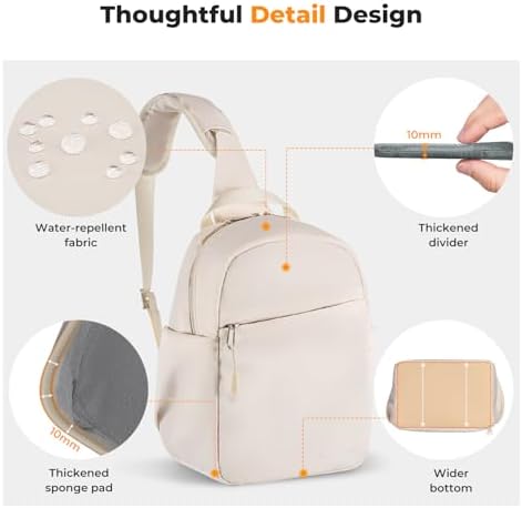K&F CONCEPT Camera Sling Bag, Compact Crossbody Bag for DSLR Mirrorless - Image 4