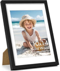 Vittanly 10x14 Picture Frame Made of Solid Wood for Wall & Tabletop, Black by Vittanly