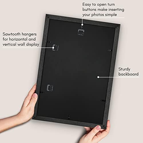 Americanflat 13x19 Poster Frame - Matted to 11x17 - Black - Image 5