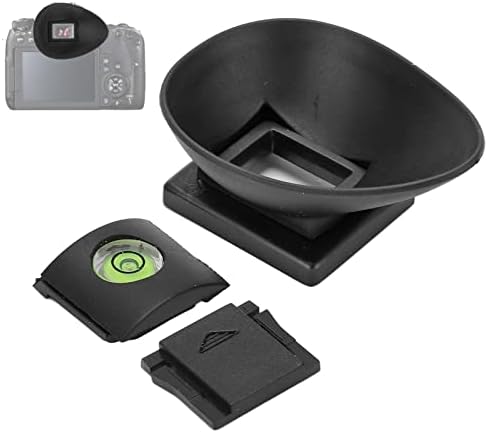 Camera Viewfinder Eyecup,22mm Rubber Viewfinder Eyecup with Top Cold Shoe Cover Spirit Level,for 5D2, 5D, 6D, 40D, 50D, 60D, 60Da, 70D - Image 3