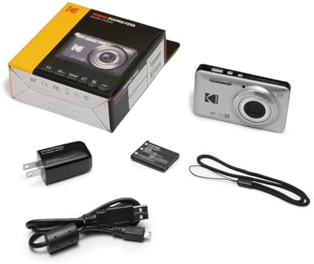 KODAK PIXPRO FZ55-GRY 16MP CMOS Sensor Digital Camera 5X Optical Zoom 28mm Wide Angle 1080P Full HD Video 2.7" LCD Vlogging Camera, Gray - Image 4