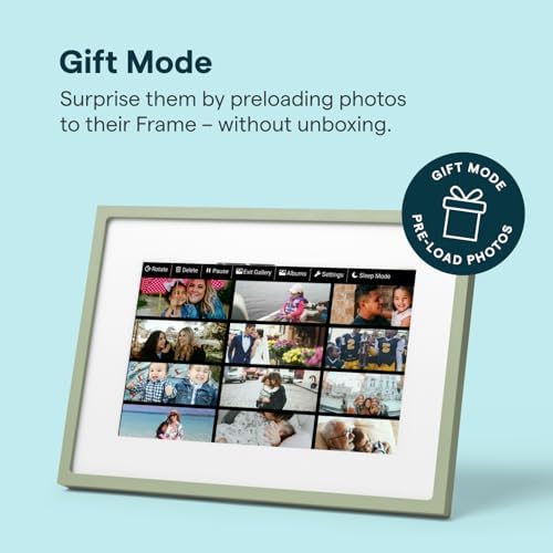 Skylight Digital Picture Frame 2 – 10" Full HD Touchscreen, Classic Green - Image 3