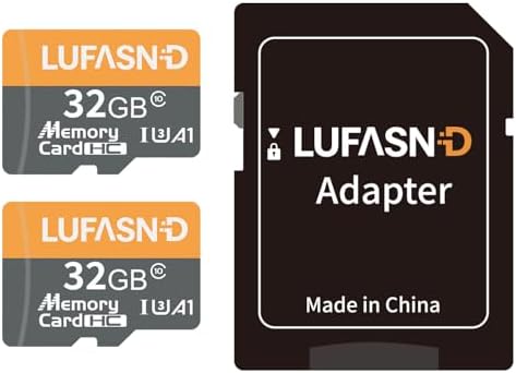 2-Pack 32GB Micro SD Card with Adapter, High Speed U3 C10 V30 SDXC Memory Card Up to 100MB/s, 4K Video Recording for GoPro, Smartphone, Camera, Tablet, Dash Cam by Unknown