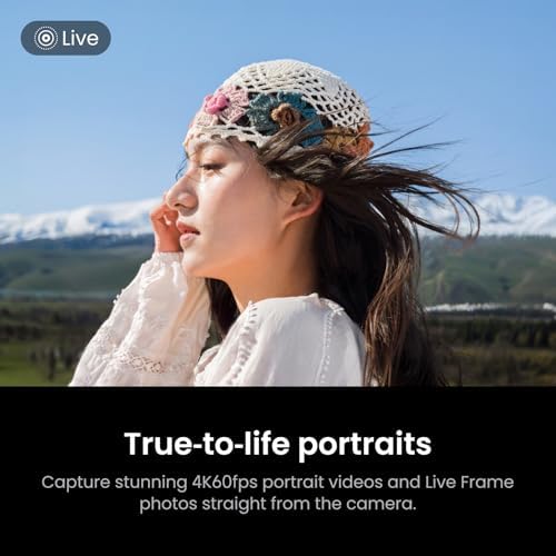 Insta360 Luna Ultra Creator Bundle - 8K Vlogging Camera with Dual Leica Lenses, 12× Zoom, 1" Sensor, Detachable 2" Touchscreen, Triple AI Chip, Pocket Gimbal Camera for Vlog Photography, Cosmic Black - Image 6