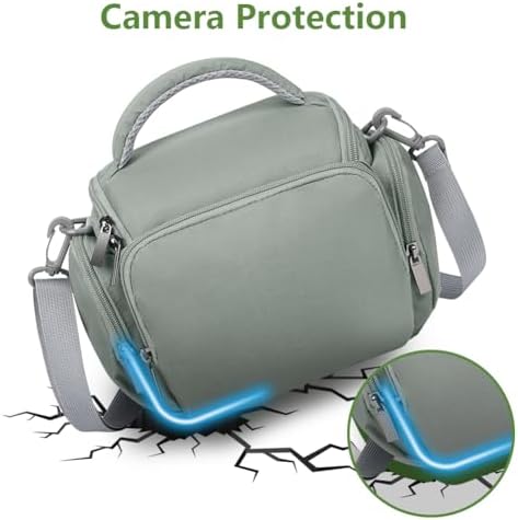Ainiv DSLR Camera Bag, Large Waterproof Anti-Shock SLR Camera Case, Grey - Image 4