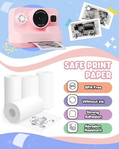 Printing Paper, Printing Camera Refill Thermal Paper 16 Rolls, BPA Free, BLL2 (16 Rolls) - Image 2