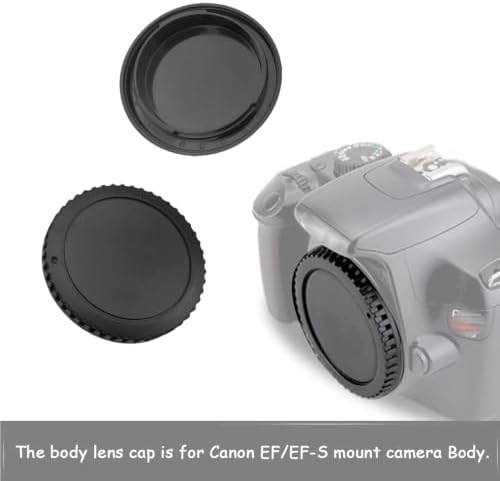 Rear Lens Cap and Front Body Cap for Canon EF DSLR-2Sets - Image 6