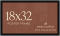 Americanflat 18x32 Poster Frame - Engineered Wood - Black by Americanflat