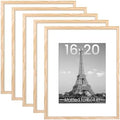 upsimples 16x20 Picture Frame, Gallery Wall Frames Set of 5, Natural by upsimples