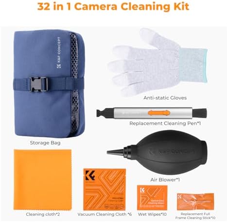 K&F CONCEPT 32-in-1 Pro Camera Cleaning Kit for Professional Photographers - Image 2