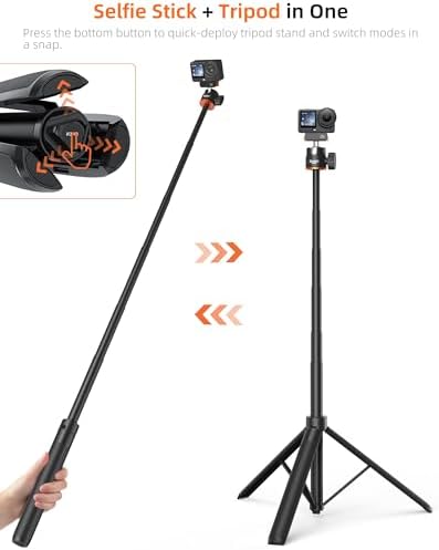 55'' Osmo Action Floor Tripod Stand for DJI Action 6/Osmo Nano - Image 3