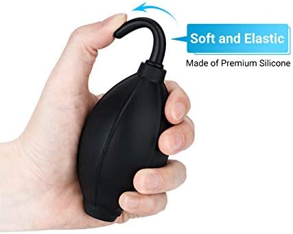 Soft Tip Silicone Super Air Blower Blaster Pump Dust Cleaner Include Micro Fiber Cleaning Cloth, Bulb Blower for Digital SLR Lens Sensor LCD Screens Musical Instruments Keyboards Telescope Filters - Image 3