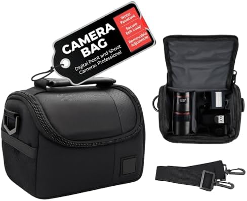 eCostConnection Small Padded Camera Bag with Shoulder Strap – Compact DSLR & Mirrorless Camera Carrying Case, Lightweight Protective Crossbody Case - Image 2