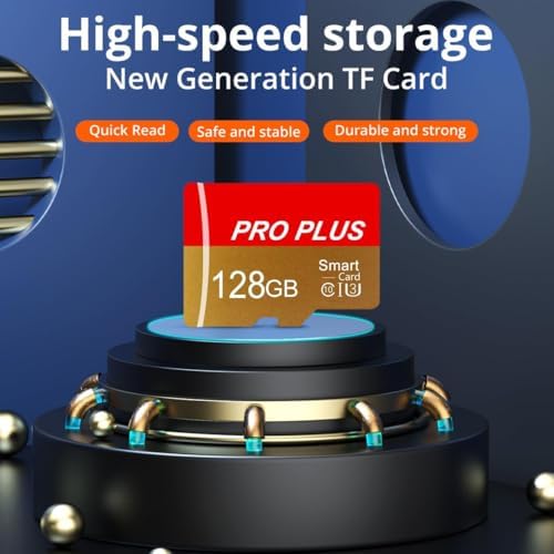 TF Card 128GB with Adapter, High Speed Memory Card, UHS-I C10 A1 Memory TF Card for Tablet/Mobile Phone/Camera/Car Audio/Game Console (128, GB) - Image 2