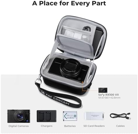 K&F CONCEPT Carrying Case for Digital Camera, Hard Shell Protective Case - Image 4