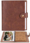 Small Photo Album 4x6 60 Photos, Albums 6 Ring DIY Scrapbook with 20 Writing kraft paper Baby Picture Album Scrapbook Photo Album with Metal Clasp (Heart, 4x6-60 Pockets) by LUOCCHI