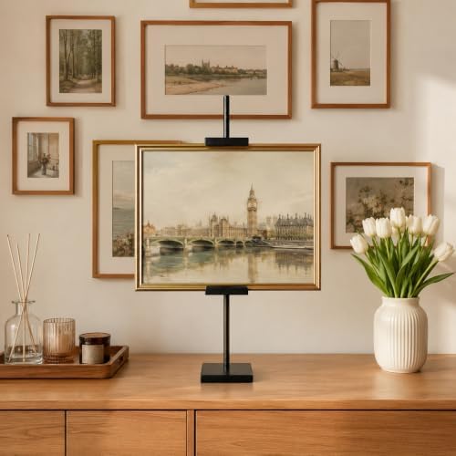 32" Adjustable Tabletop Easel Stand,Picture Frame Holder Stand for Display,Decorative Stands for Photos,Plates,Painting,Artwork,Poster,Books - Image 4