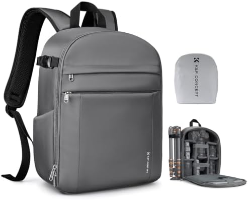K&F CONCEPT Camera Backpack, DSLR/SLR/Mirrorless Photography Camera Bag by KFCONCEPT