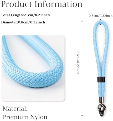 VOVMOEYA Camera Wrist Strap Rope,Camera Hand Strap Compatible with Fujifilm Canon Sony DSLR Camera - Blue - Image 2