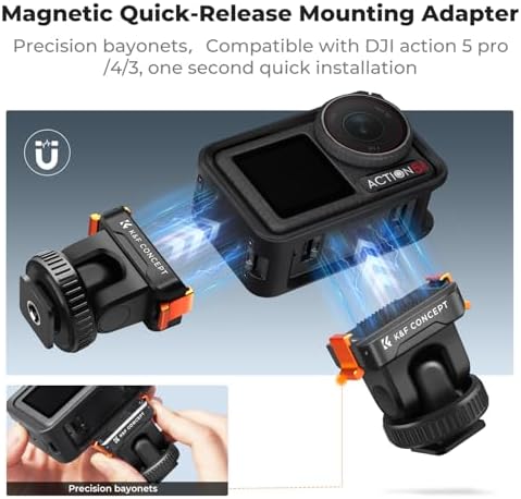 K&F CONCEPT Plastic Cold Shoe Mount for DJI Osmo Action 6/Osmo Nano - Image 4