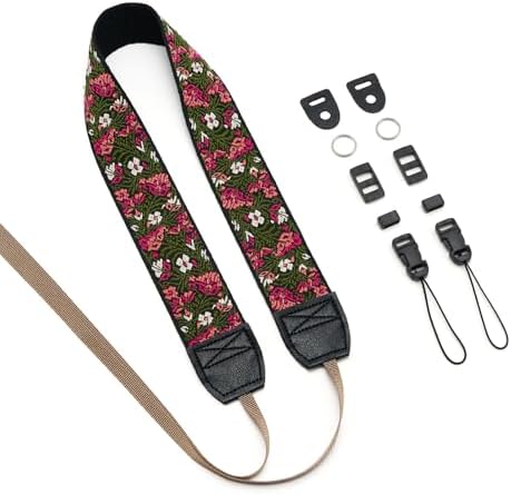 ZOOEASS Camera Strap for DSLR and Mirrorless Digital Camera,Neck Strap with Embroidery Patterns and Quick-release Buckle - Image 2