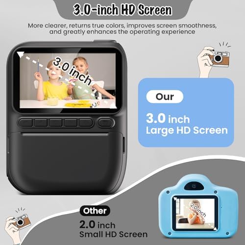 Instant Print Camera for Kids, 3.0" HD 1080P Digital Video Cameras - Image 3