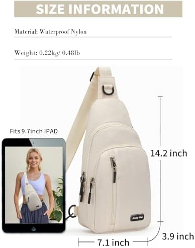 Seoky Rop Small Sling Bag Crossbody for Men Women One Strap Shoulder Cross Body Bag Sling Backpack for Travel - Image 3
