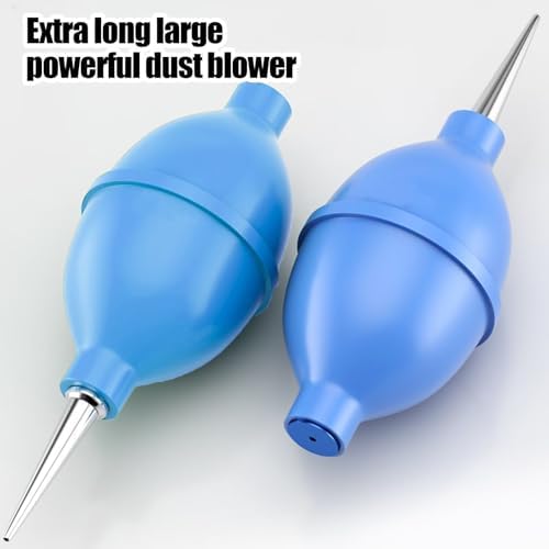 Strong Air Blower Blaster Pump Dust Cleaner Include Micro Fiber Cleaning Cloth, Bulb Blower for Digital SLR Lens Sensor LCD Screens Musical Instruments Keyboards Telescope Filtersl(Blue) - Image 6